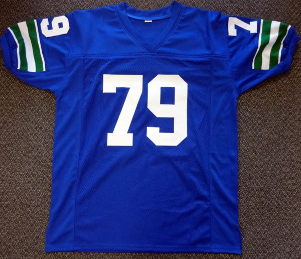Seattle Seahawks Jacob Green Autographed Signed Blue Jersey MCS Holo