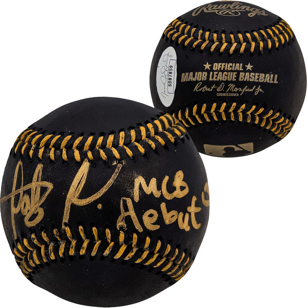 Fernando Tatis Jr. Auto Black MLB Baseball Padres MLB Debut 3/28/2019 JSA