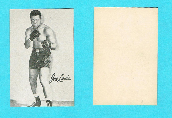 Vintage Joe Louis 3 1/2 By 2 1/4 Boxing Card NM-MINT