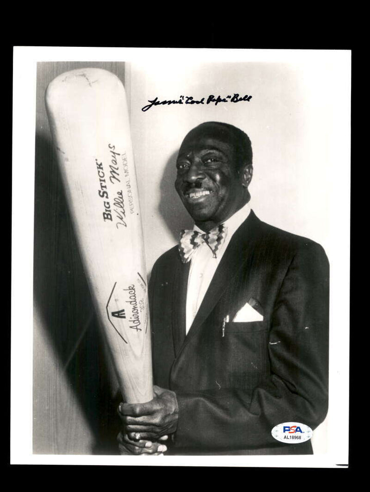 Cool Papa Bell PSA DNA Signed 8x10 Photo Autograph