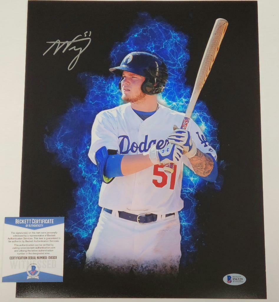 Alex Verdugo signed 11x14 Photo Dodgers Quakes Autograph ~ Beckett Witness COA