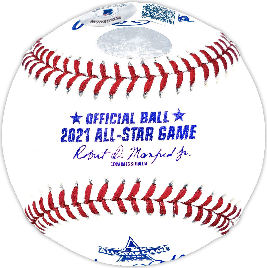 Walker Buehler Auto Official 2021 ASG MLB Baseball Dodgers Red Sox Beckett