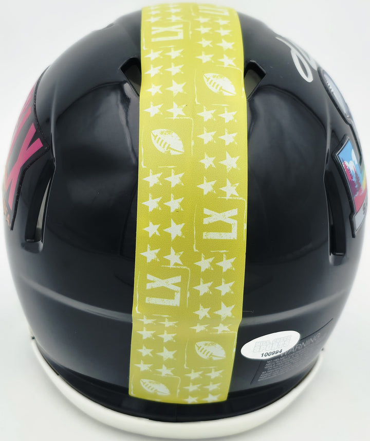 Julian Love Signed Seattle Seahawks Black SB LX Logo Speed Mini Helmet MCS Holo