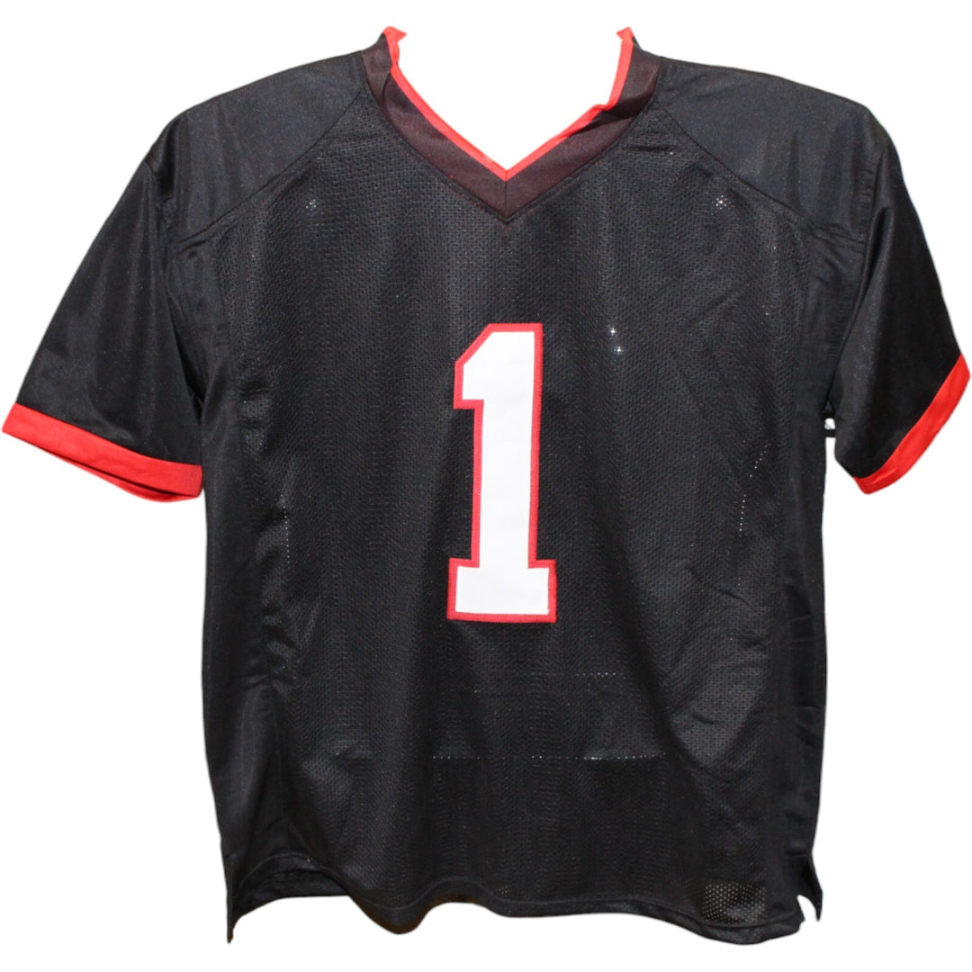 Rachaad White Autographed/Signed Pro Style Black Jersey Beckett 43222