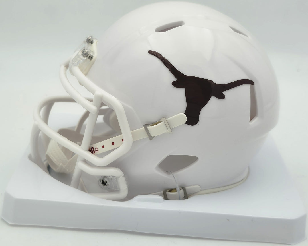 Byron Murphy II Auto Texas Longhorns White Speed Mini Helmet (Smudged) MCS Holo