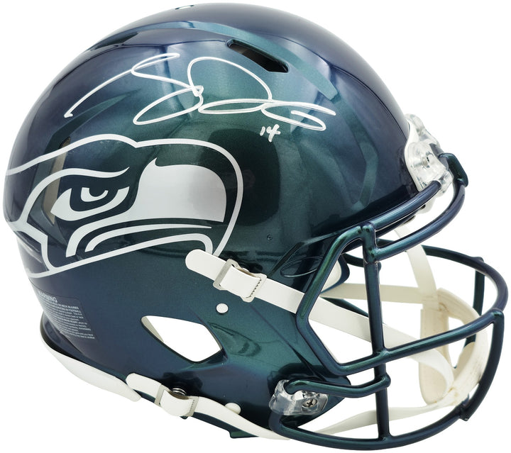 Sam Darnold Auto Seahawks Rivalries Full Size Speed Authentic Helmet Beckett Wit
