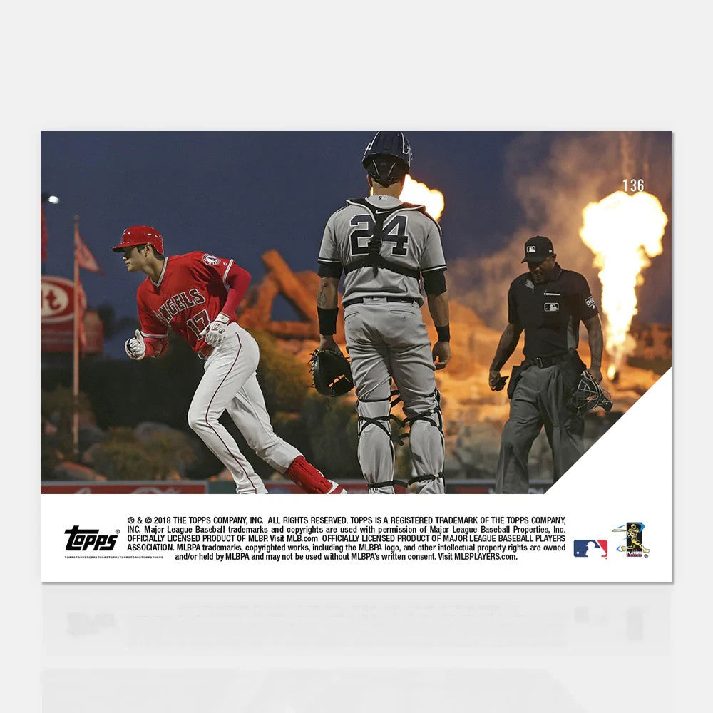 SHOHEI OHTANI 4th PLAYER THIS ERA 4+ HRs & 25+ Ks SAME MONTH TOPPS NOW CARD #136