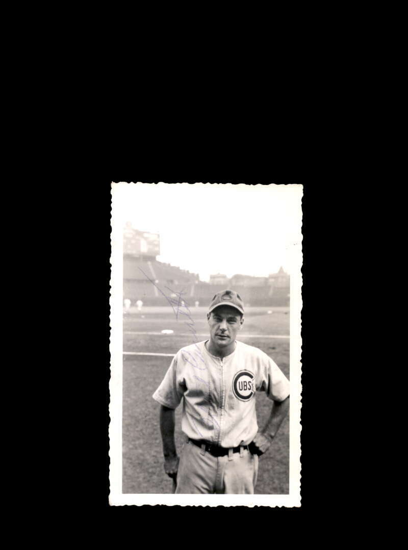 Phil Cavarretta JSA Coa Signed Vintage 3x5 1944 Original Chicago Cubs Photo