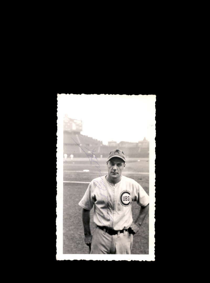 Phil Cavarretta JSA Coa Signed Vintage 3x5 1944 Original Chicago Cubs Photo