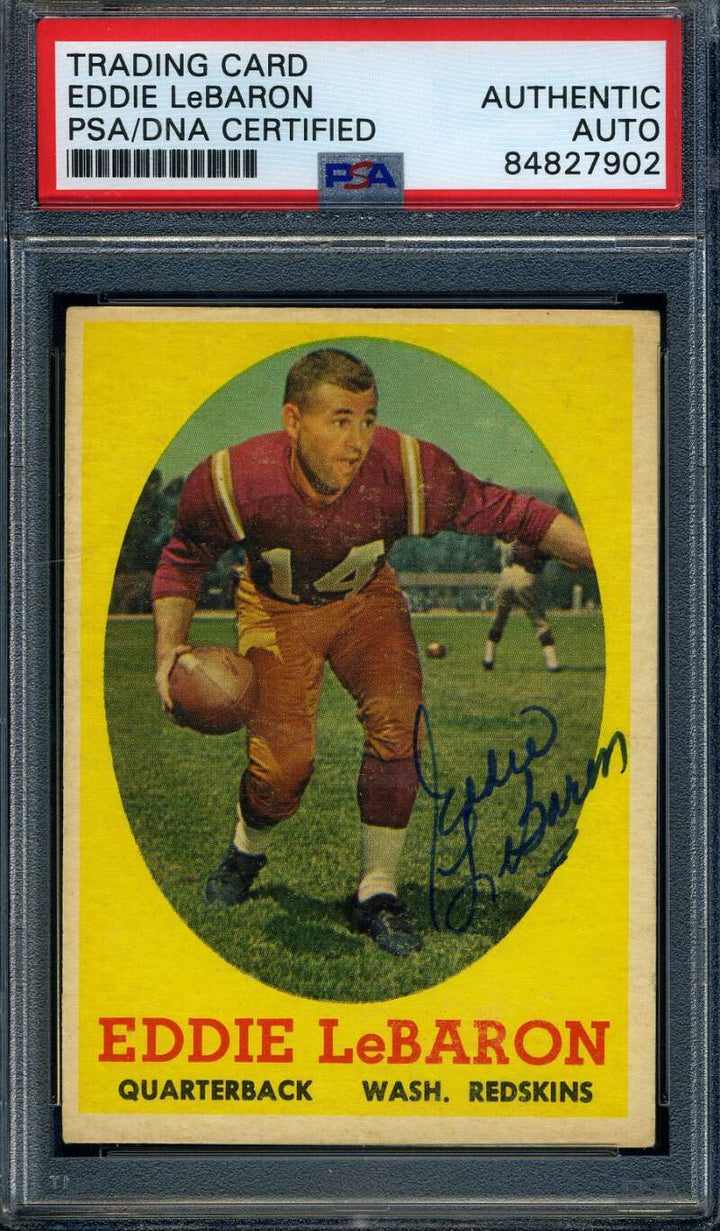 Eddie LeBaron PSA DNA Signed 1958 Topps Autograph