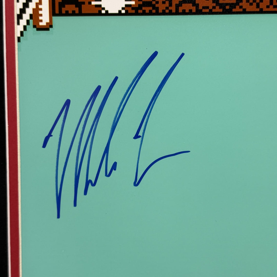 Mike Tyson Signed Custom Framed 16x20 Punch Out Photo PSA Autographed