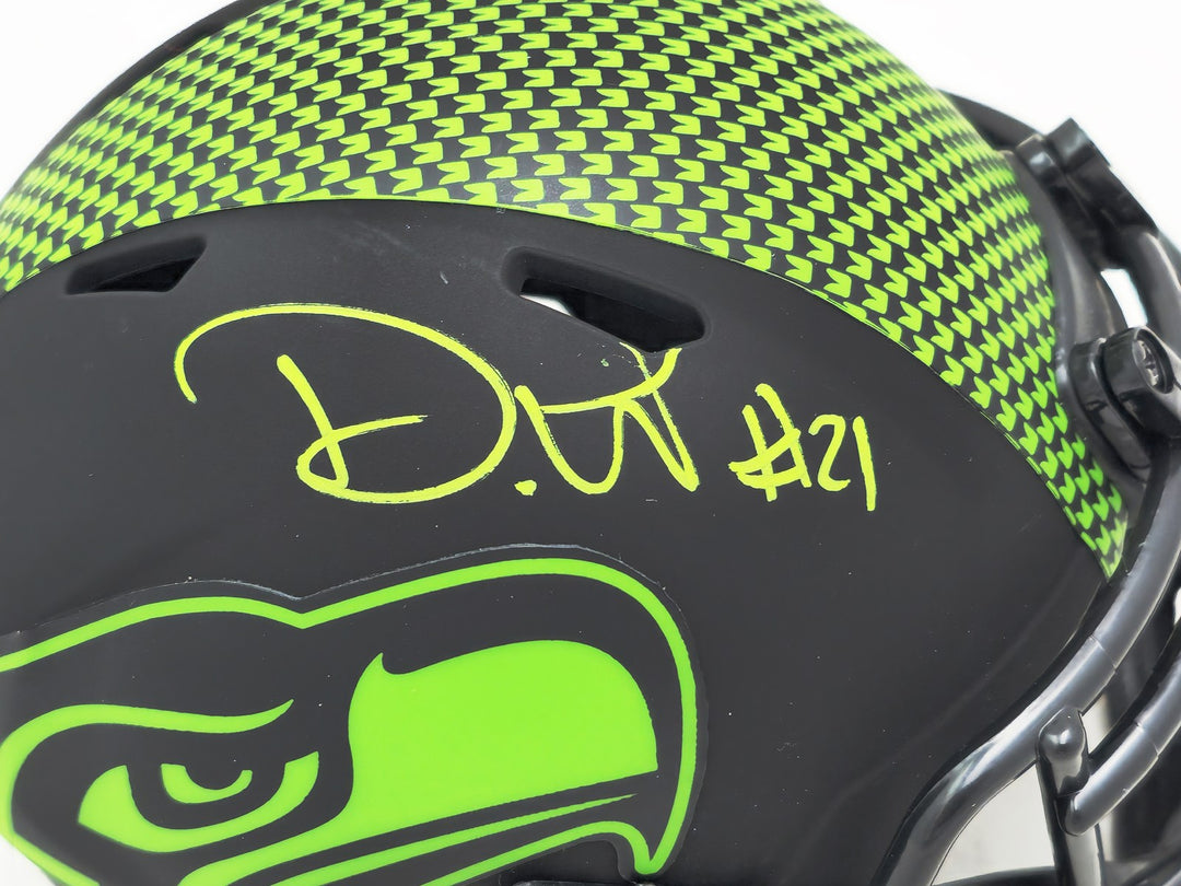 Devon Witherspoon Signed Seahawks Eclipse Black Speed Mini Helmet MCS Holo