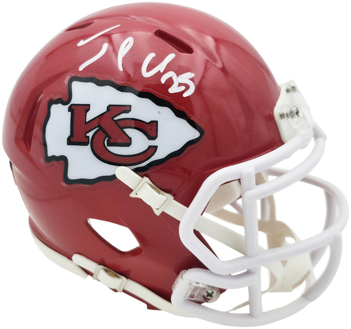Jamaal Charles Signed Kansas City Chiefs Red Speed Mini Helmet Beckett Witness