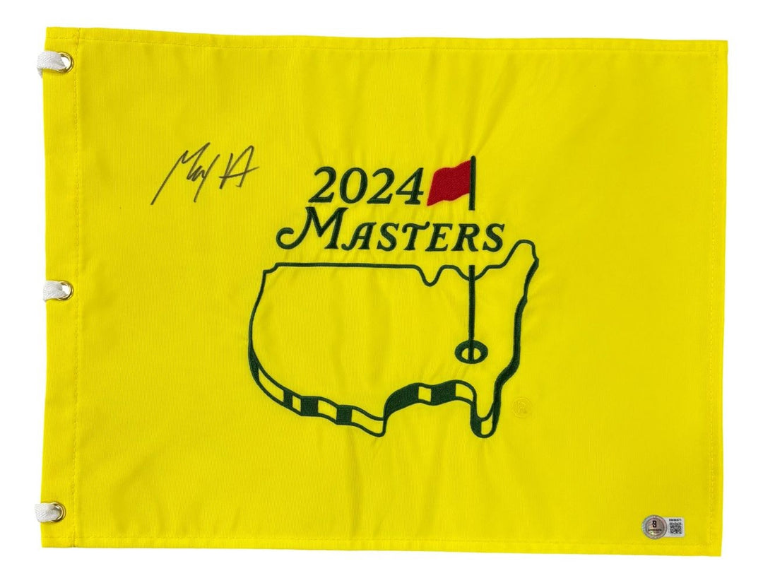 Max Homa Signed 2024 Masters Golf Flag BAS