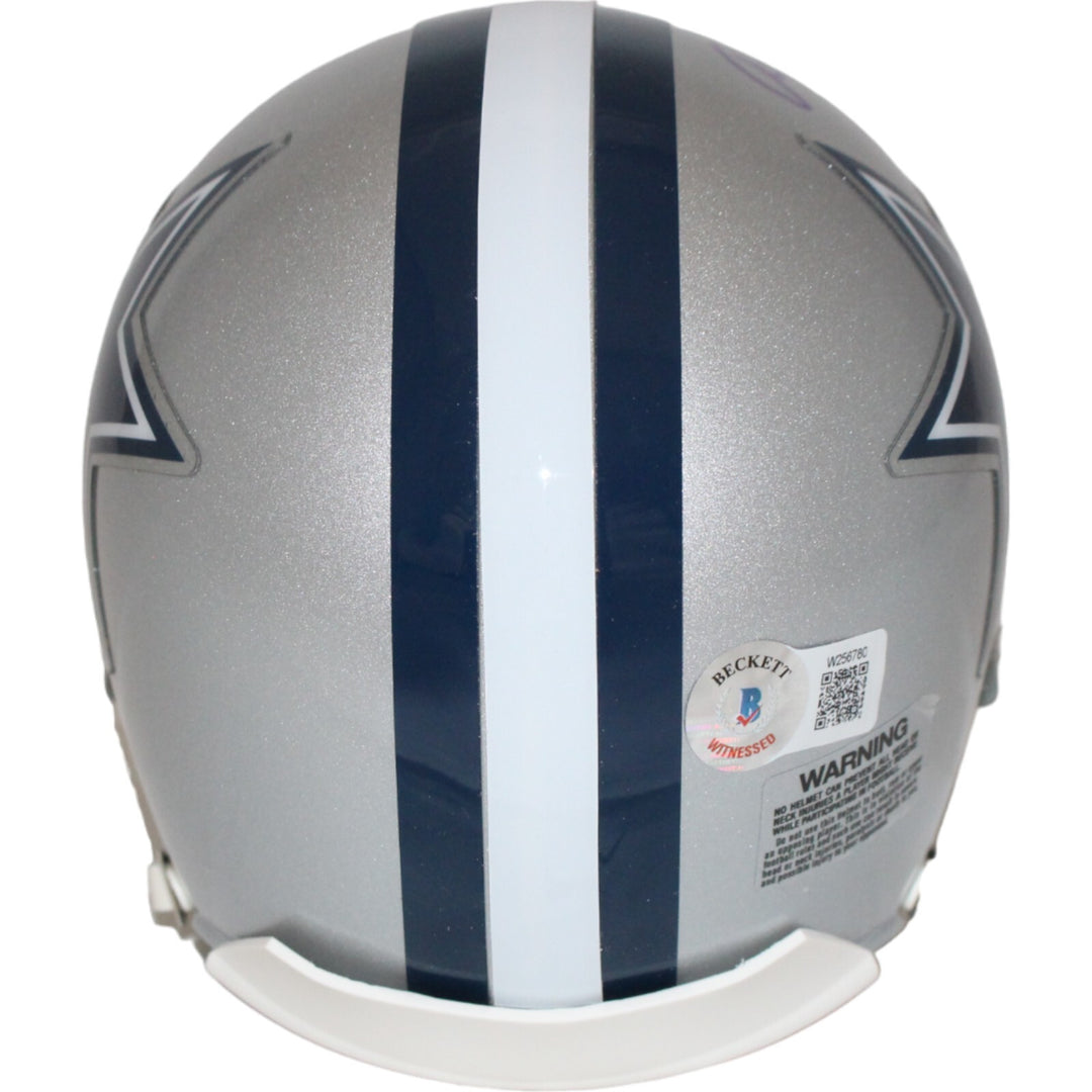 Roger Staubach Signed Dallas Cowboys Mini Helmet VSR4 HOF Beckett 43275