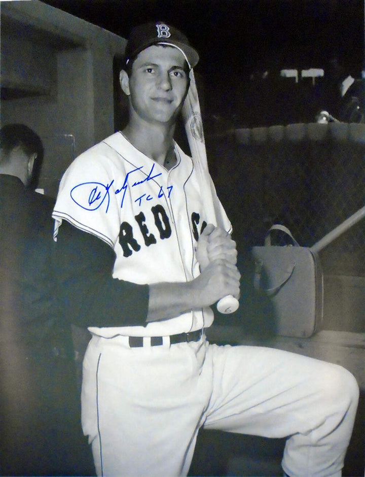 Carl Yastrzemski TC 67 Autographed Rookie 16x20 Photo (JSA)