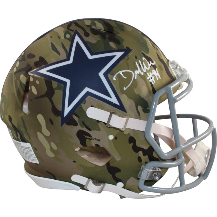 Demarcus Ware Autographed Dallas Cowboys Authentic Camo Helmet Beckett 56353