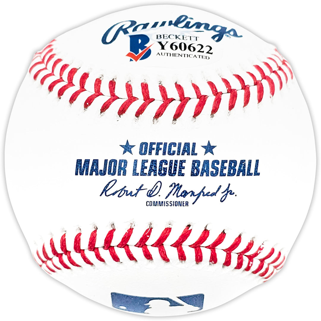 Ronald Acuna Jr. Signed MLB Baseball Atlanta Braves "MLB Debut 4-25-18" Beckett