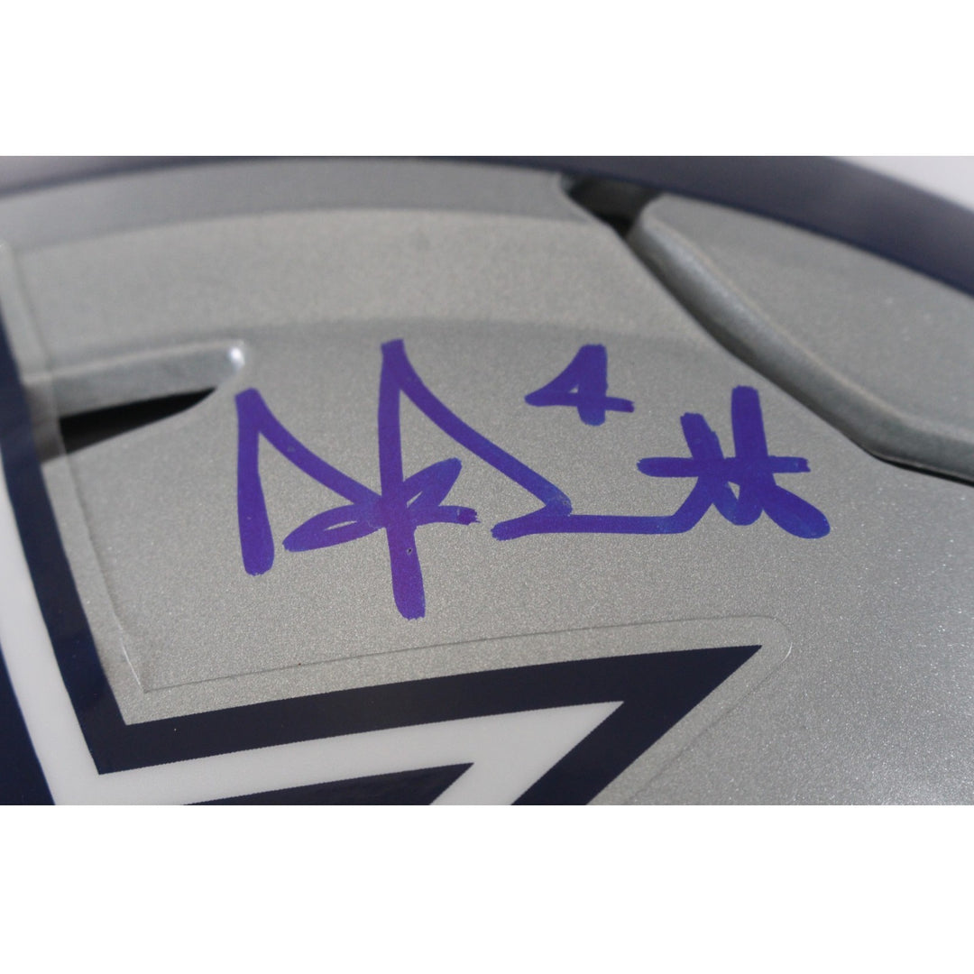 Dak Prescott Autographed Dallas Cowboys SpeedFlex Helmet Beckett 56283