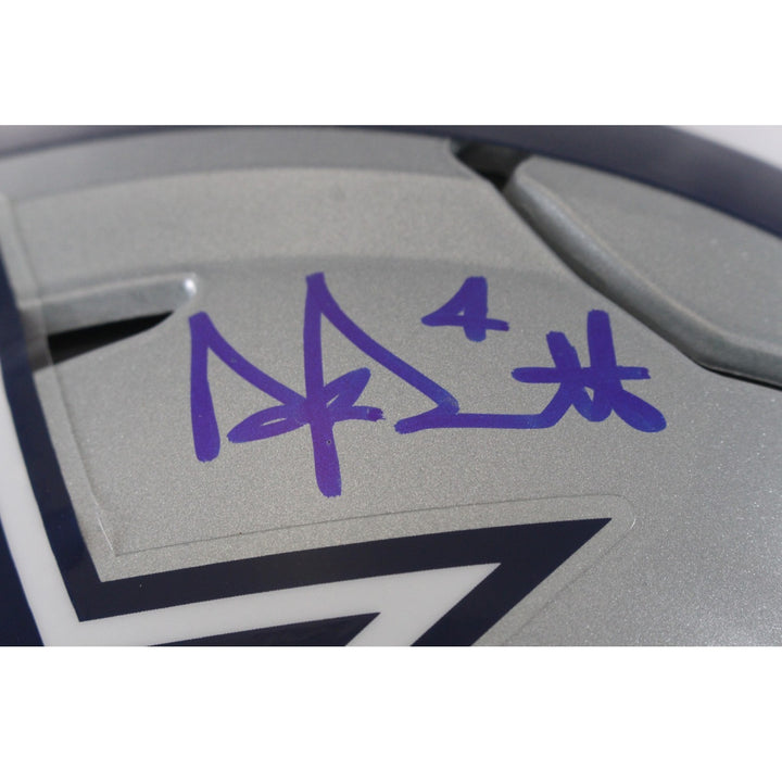 Dak Prescott Autographed Dallas Cowboys SpeedFlex Helmet Beckett 56283