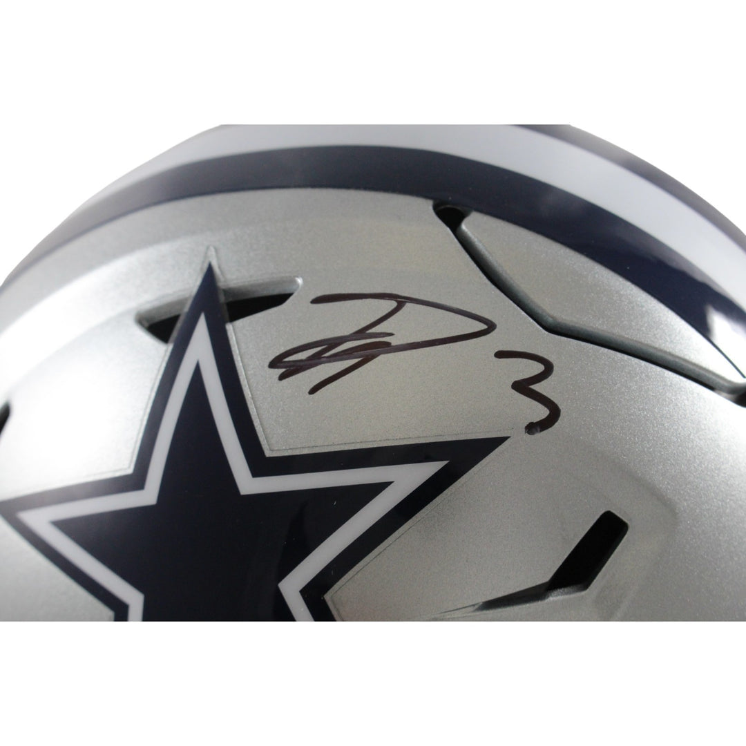 George Pickens Autographed/Signed Dallas Cowboys Mid-Size Midi Helmet JSA 56173
