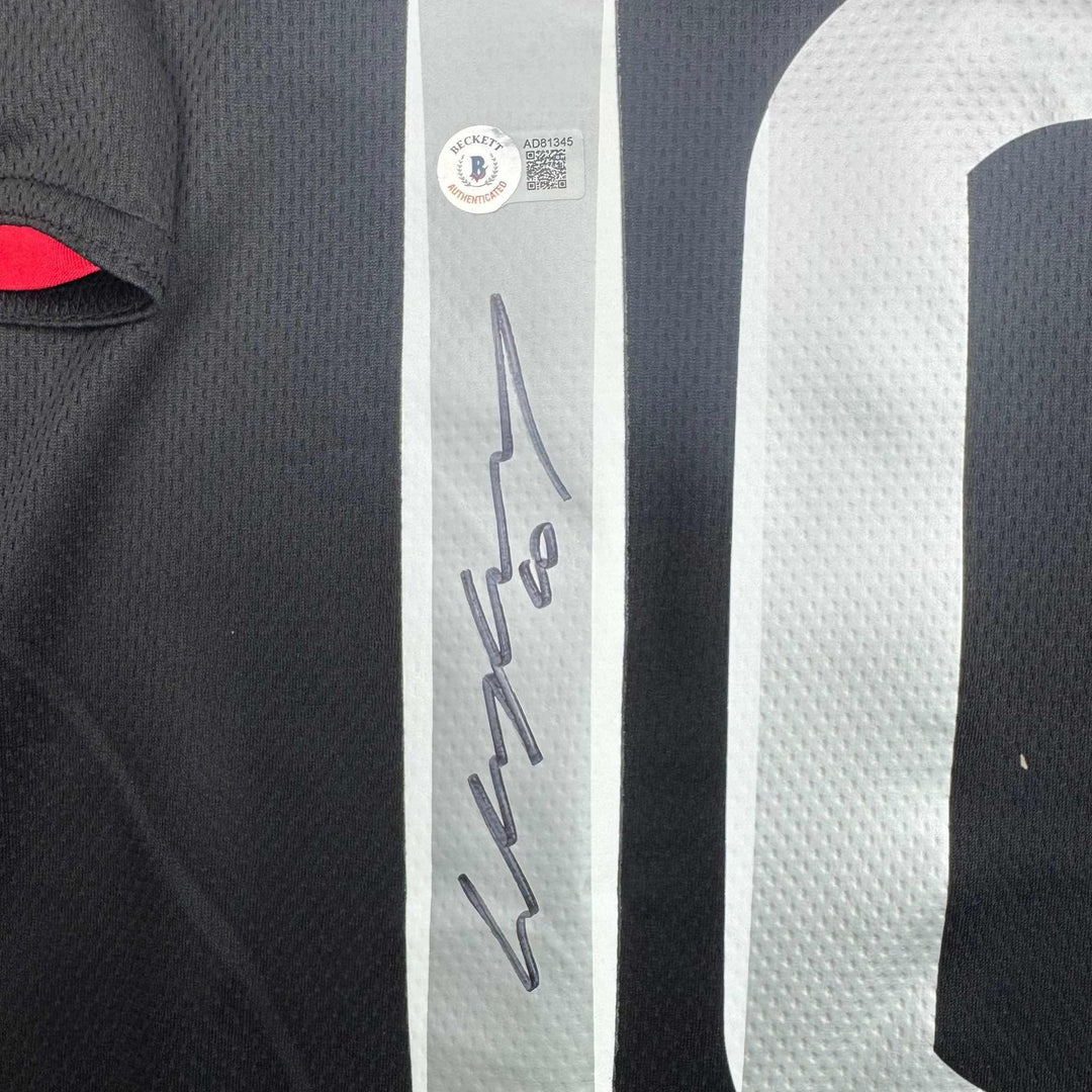 Autographed/Signed Wayne Rooney Manchester United Black 08 Final Jersey COA
