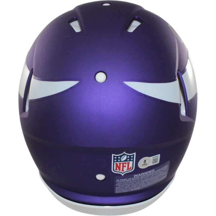 Justin Jefferson Autographed Minnesota Vikings Pro Tribute Helmet Beckett 56166
