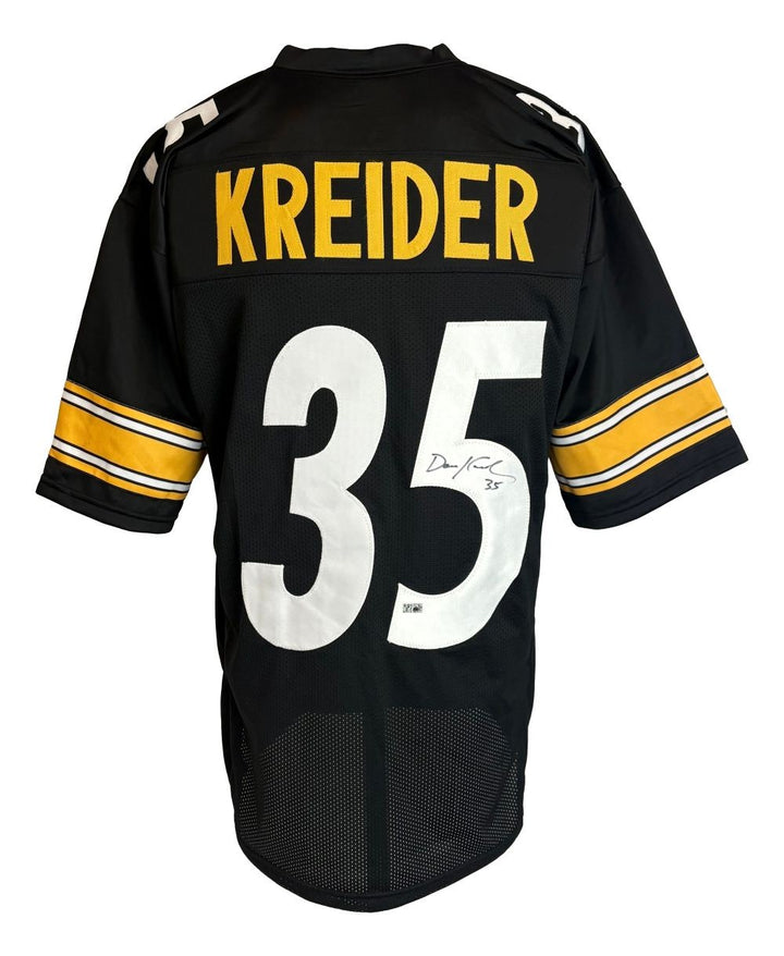 Dan Kreider Pittsburgh Signed Black Football Jersey Sports Integrity
