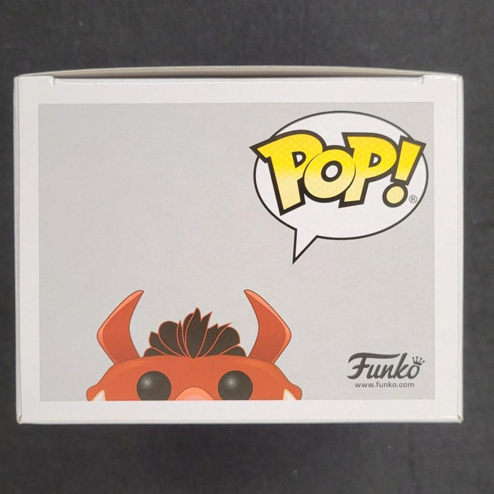 Rob Minkoff signed Lion King Luau Pumbaa Funko Pop! 498 autograph ~ Beckett BAS