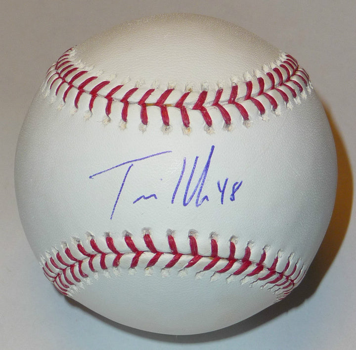 TRAVIS HAFNER SIGNED OML BASEBALL CLEVELAND INDIANS TEXAS RANGERS NY YANKEES