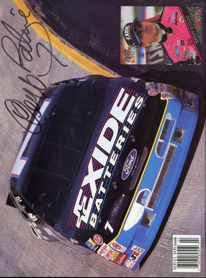 Jeff Gordon Geoff Bodine JSA Coa Signed  1995 Beckett Racing Monthly Magazine Au