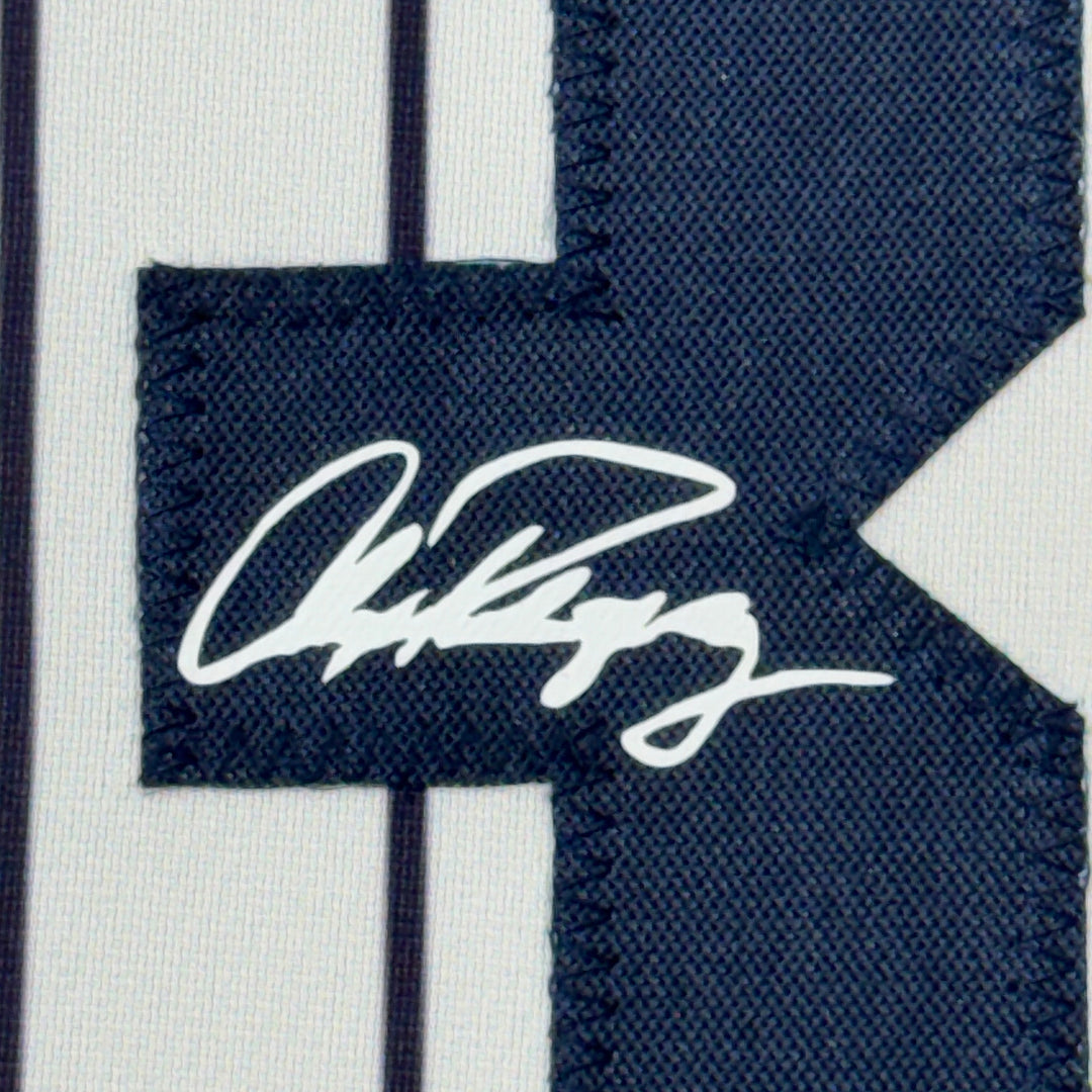Framed Facsimile Autographed Alex Rodriguez 33x42 Reprint Laser Auto Jersey