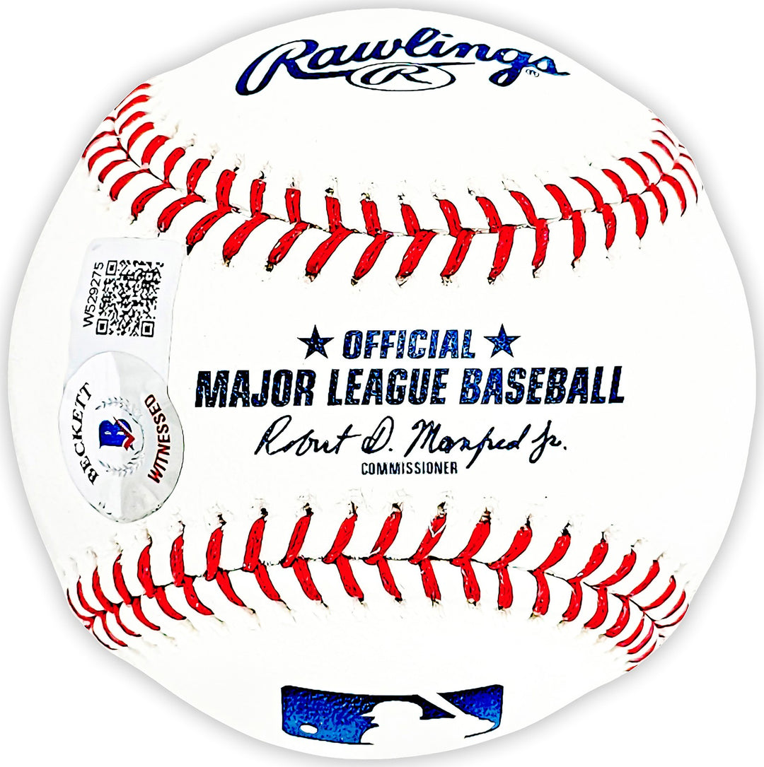 Dave Concepcion Signed MLB Baseball Reds "75-76 WS Champion" Beckett Wit
