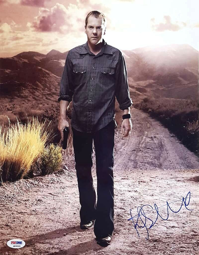 Kiefer Sutherland autograph 24 signed 11x14 Photo PSA/DNA COA Q53245 Auto