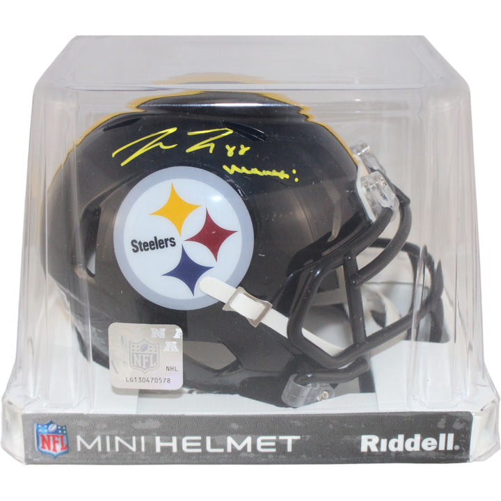 Pat Freiermuth Autographed Pittsburgh Steelers Mini Helmet MUTH Beckett W 53149