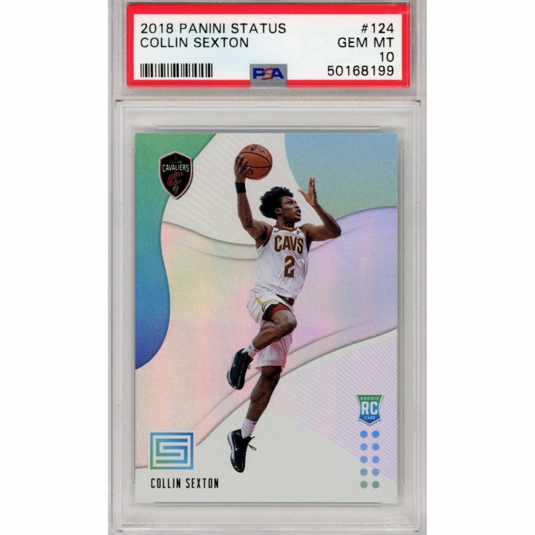 Graded 2018-19 Panini Status COLLIN SEXTON #124 Rookie Basketball Card PSA 10
