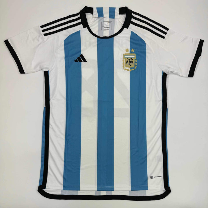 Autographed/Signed Alejandro Garnacho Argentina Blue Soccer Jersey BAS COA