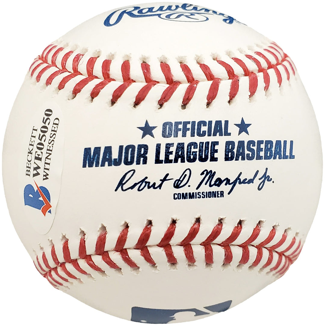 Shane Bieber Signed Official MLB Baseball Cleveland Indians "Go Tribe" Beckett