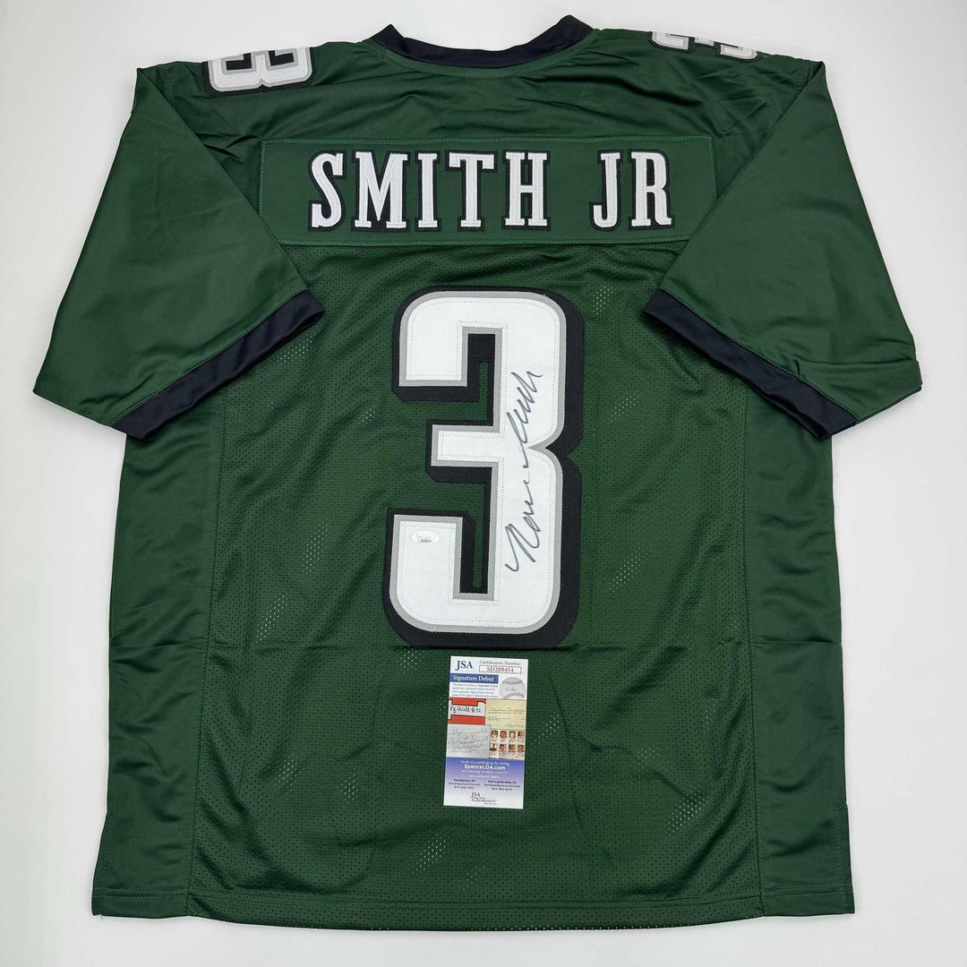 Autographed/Signed Nolan Smith Jr. Philadelphia Green Jersey JSA COA
