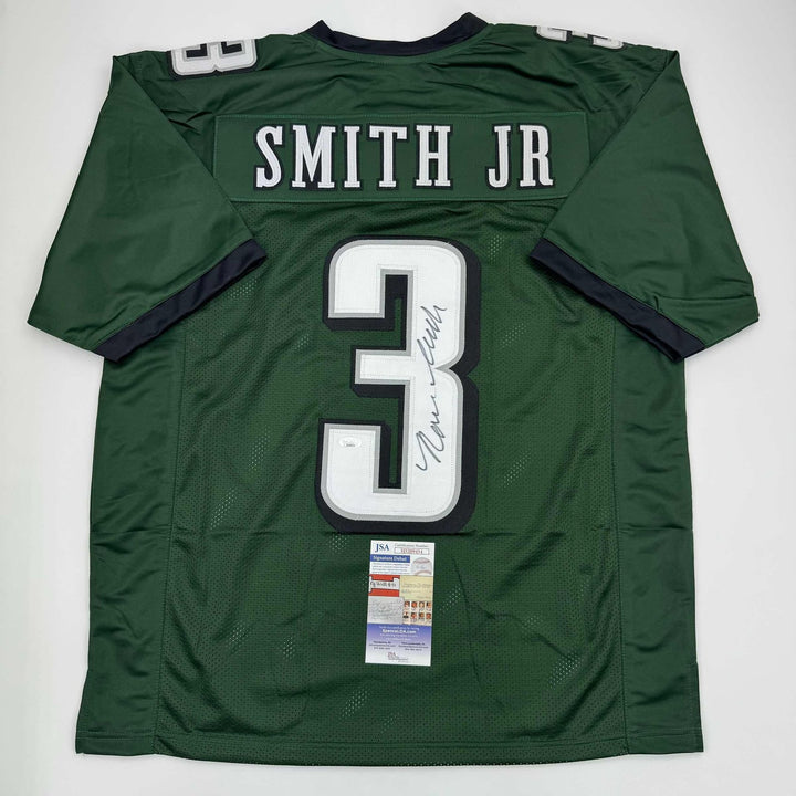 Autographed/Signed Nolan Smith Jr. Philadelphia Green Jersey JSA COA