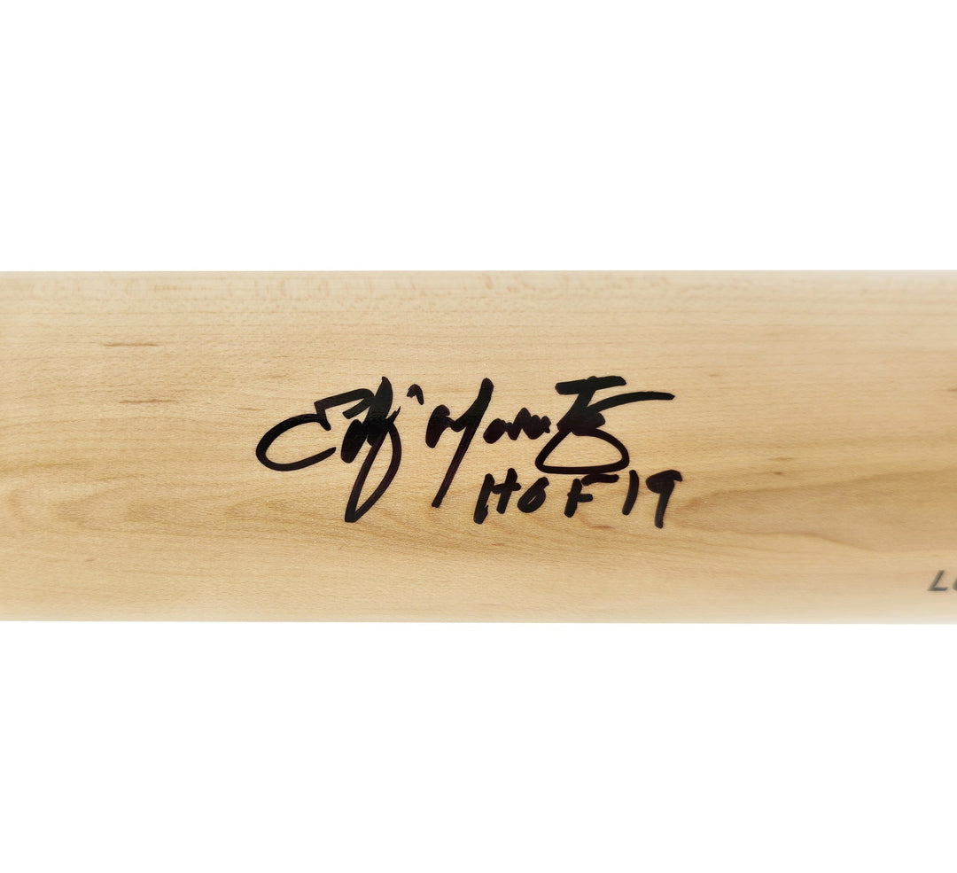 Edgar Martinez Auto Blonde Louisville Slugger Pro Stock Bat Mariners Beckett Wit