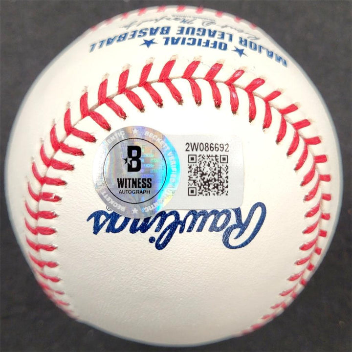 Logan O'Hoppe autograph signed 2022 All Star Futures Baseball Angels BAS Beckett