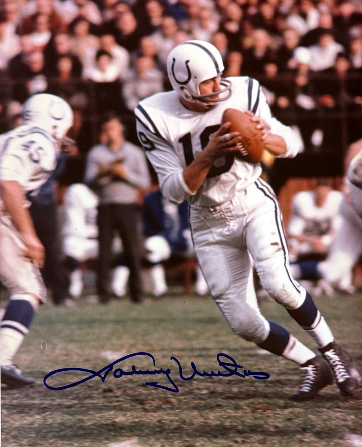 Johnny Unitas signed Baltimore Colts NFL 8x10 Photo- NFL Alumni Inc. LOA/HOF