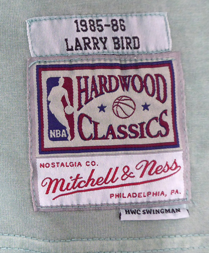 Celtics Larry Bird Auto Green Mitchell Ness WashedOut Swingman Jersey XL Beckett