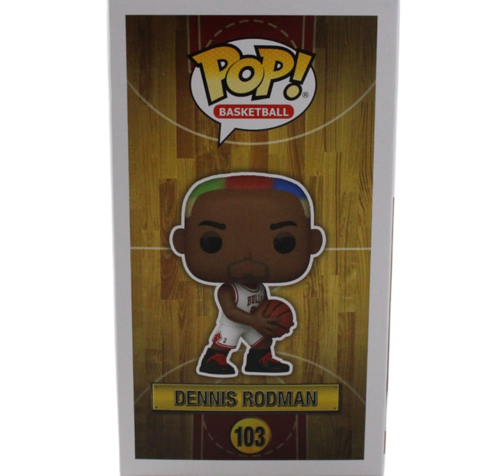 Dennis Rodman Signed Chicago Bulls Funko Pop! #103 w/ Soft Protector 44411