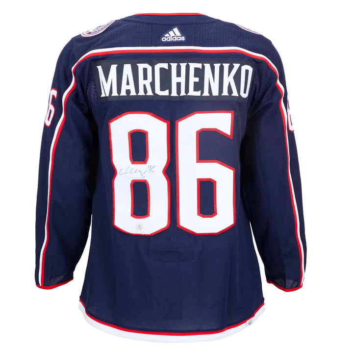 Kirill Marchenko Autographed Columbus Blue Jackets adidas Jersey