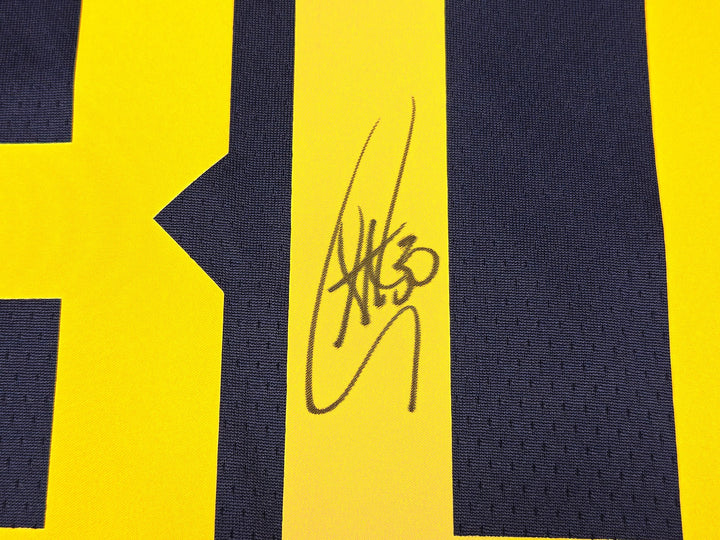 Warriors Stephen Curry Auto Blue Nike Jordan Statement Jersey 48 Bible Verse BAS