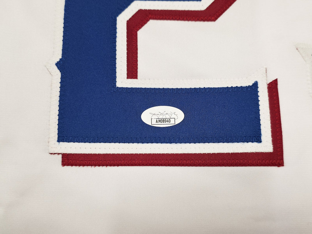 Texas Rangers Adrian Beltre Autographed White Jersey JSA