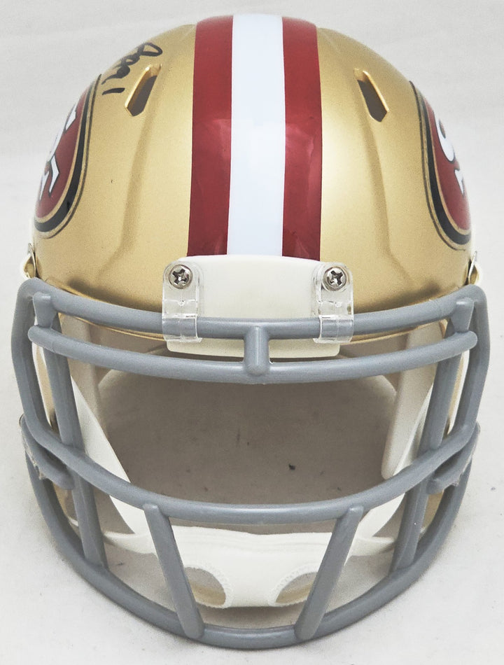 Arik Armstead Auto Signed San Francisco 49ers Gold Speed Mini Helmet Beckett Wit