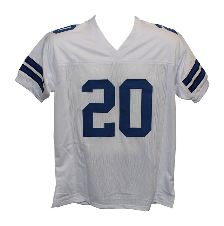 Mel Renfro Autographed/Signed Pro Style White XL Jersey HOF BAS 31164